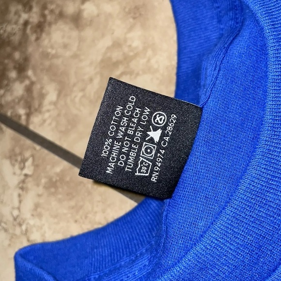 Stussy World Tour Tee T-shirt Royal Blue Size Small - Picture 4 of 4